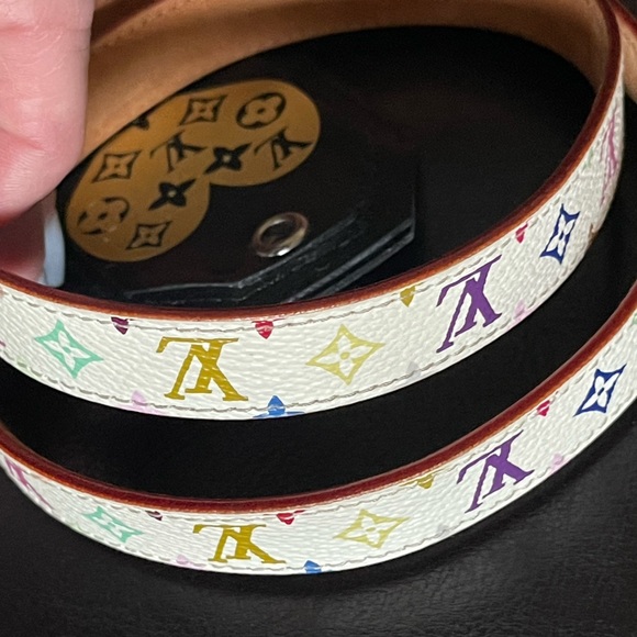 LV white Multicolor Belt - Picture 8 of 16